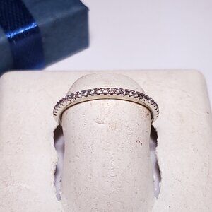 Estate .16ctw Natural Diamond SI3-I1 HI 14Kt W/Gold S-6.25 Anniversary Band24087